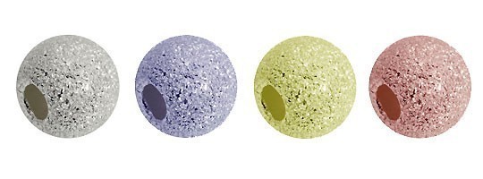 貴金属の材料　シルバービーズパーツ　ラウンドスターダストビーズ　sb15　8mm（10個セット）