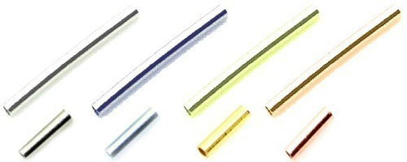 貴金属の材料　シルバービーズパーツ　チューブビーズ　sb20　L13.5 x W2 x H1.5mm（10個セット） 1枚目の画像