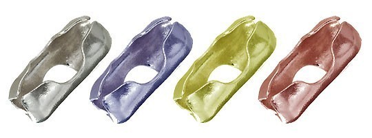 シルバー エンドパーツ ボールチェーンコネクター　sv925　sf12　穴径6mm（10個セット）