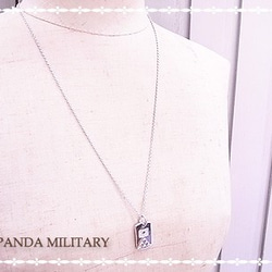 PANDA MILITARY 軍用銘牌（藍色脈衝）p-057-n 鏈條 60cm 第5張的照片
