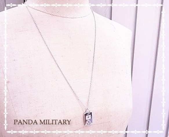 PANDA MILITARY 軍用銘牌（藍色脈衝）p-057-n 鏈條 60cm 第5張的照片