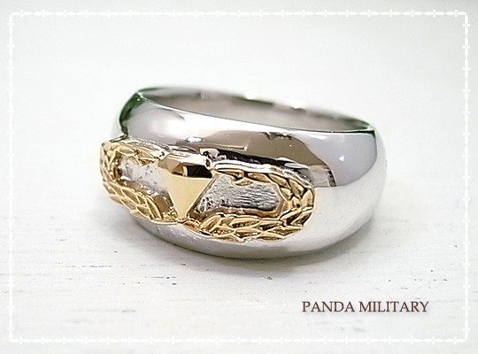 PANDA MILITARY　メンズ・レンジャーリング（いぶし）　p-021-r-r