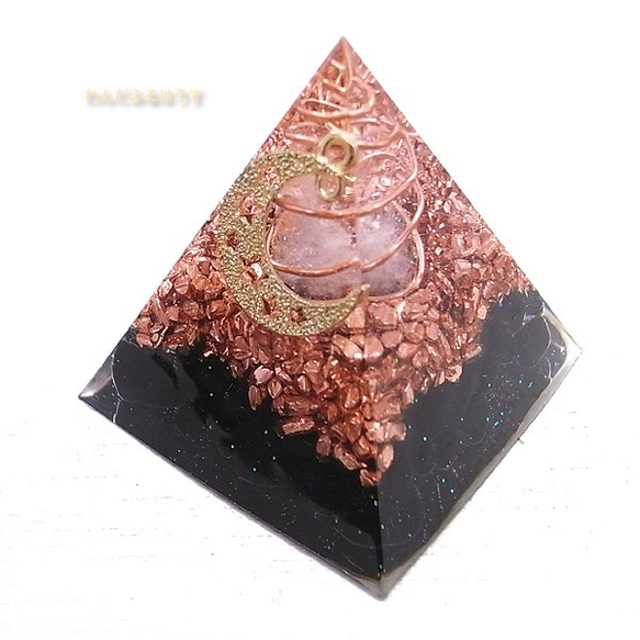 Wandful House金字塔黑水晶[Morion] Orgonite de-38-wh-89cc 第1張的照片