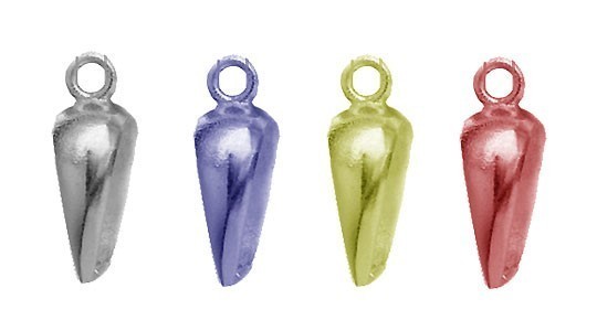 シルバー ペンダントパーツ　sv925　sh13　ロジウムコーティング加工済（イエロー）（10個セット）