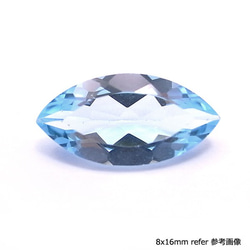 天然石散裝批發Bluetopaz侯爵切8x16mm 第2張的照片