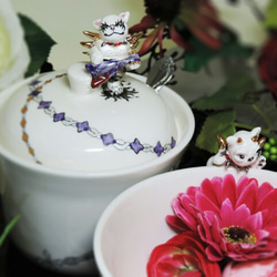 つぶつぶみかんのモチモチ鏡餅 組紐付き その他置物 ガラス工房 グラス