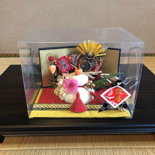 お正月ハンドメイド2019』お正月飾り 鏡餅 豪華鏡餅 陶磁器 立体