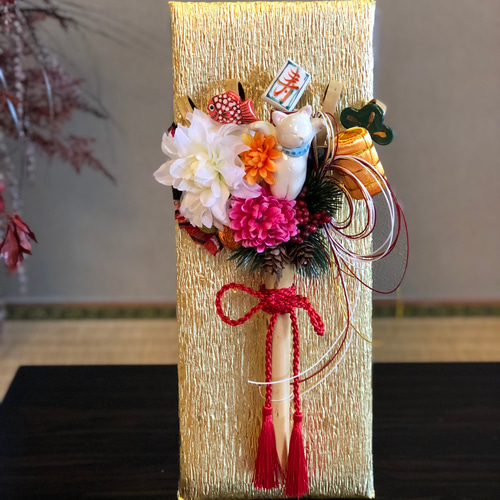 お正月ハンドメイド2019』お正月飾り 豪華熊手 壁掛け熊手 その他置物