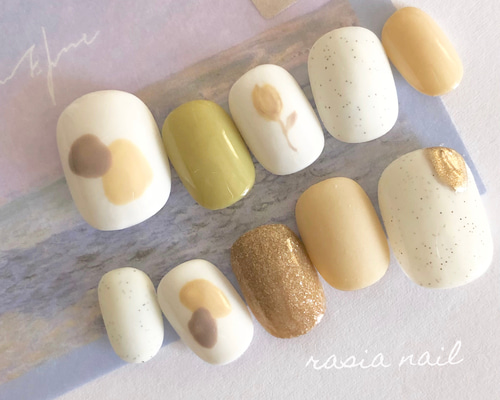 チューリップネイル ニュアンスネイル ネイルチップ ネイルチップ  