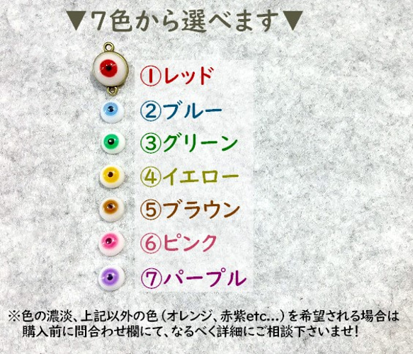 7色展開◎血の滴る眼球イヤホンジャック 2枚目の画像