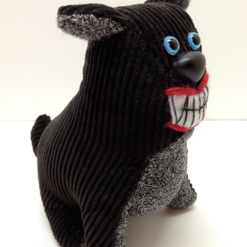 歯むき出し* 手乗り* 番犬 [Black] その他人形 KOKESHI 375 通販
