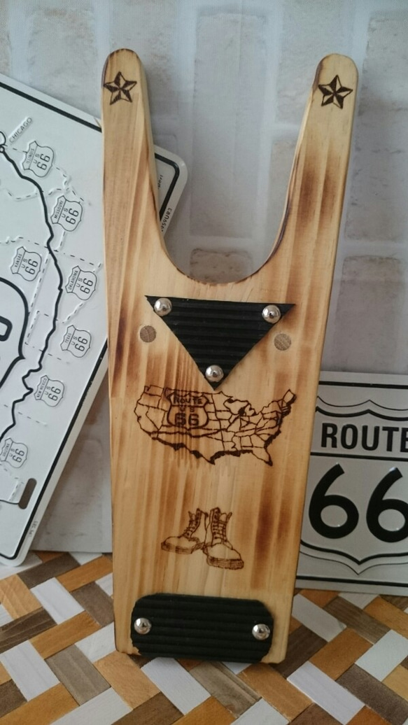 ブーツジャック 自作 無垢板