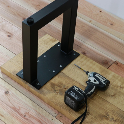 50四角タイプ DIYベンチ用 アイアン脚 2本組セット 椅子（チェアー