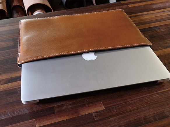 MacBook 15インチ Pro用　本革レザーケース　マックブック 6枚目の画像
