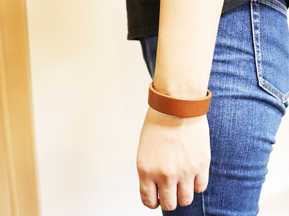 leather bracelet　牛革　レザーブレスレット 4枚目の画像