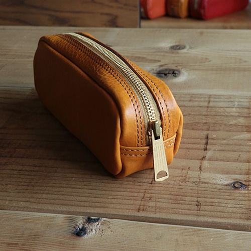 送料無料 イタリアンレザーペンケース/筆箱/本革【6色】（筆箱）ギフト