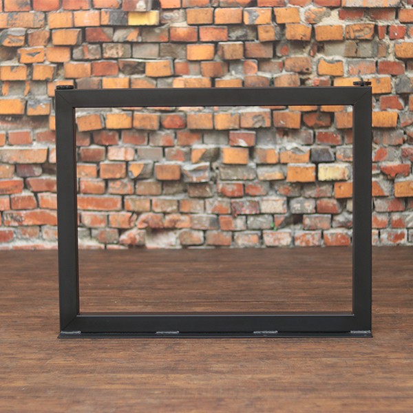 【幅広850ｍｍ】♯50四角タイプ テーブル脚パーツ 鉄脚 左右セット DIY アイアン アンティーク風インダストリアル