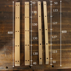 ブナ材の反り止め2本セット【25*40*600　2本】 テーブル天板の反り止めに 3枚目の画像