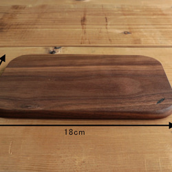 ブラックウォルナットのミニカッティングボード/木のお皿/チーズボード 3枚目の画像
