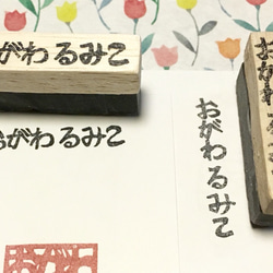 § お名前はんこ【手書きのひらがな】縦or横(1×4㎝) 1枚目の画像