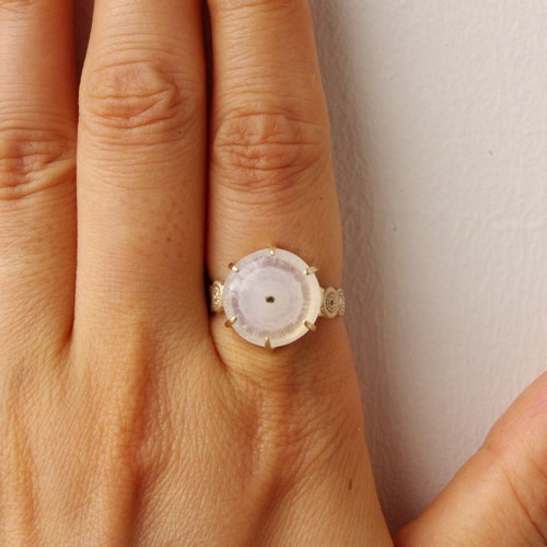 ソーラークォーツK10リング DHARMA(ﾀﾞｰﾏ） 指輪・リング aica 通販