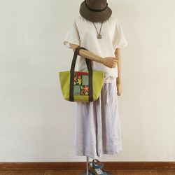 岡山畳縁×帆布のトートバッグ。 7枚目の画像