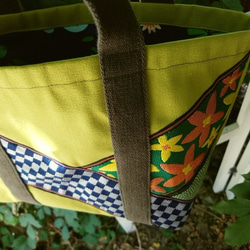 岡山畳縁×帆布のトートバッグ。 8枚目の画像