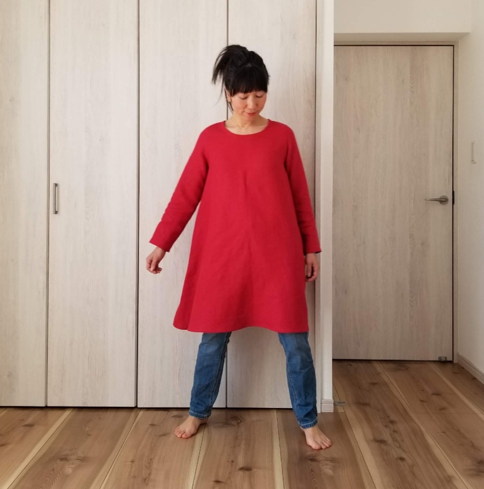 『再再再販』＊お色が選べる＊ リネンのふんわりワンピース