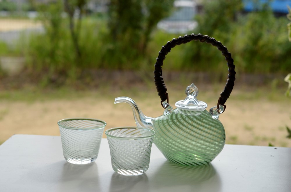 ミントグリーンのちろり揃い