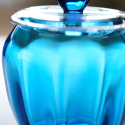 スカイブルーのポット 4枚目の画像