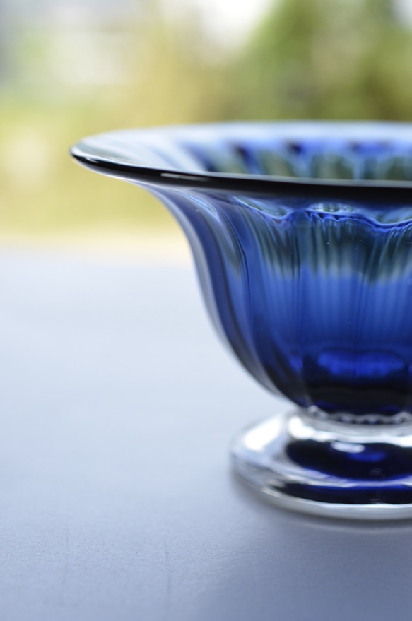 藍色モールのうつわ 3枚目の画像