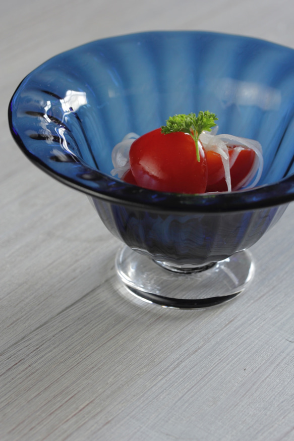 藍色モールのうつわ 2枚目の画像