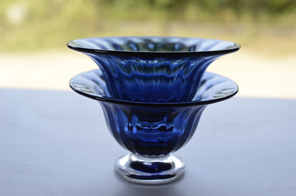 藍色モールのうつわ 4枚目の画像