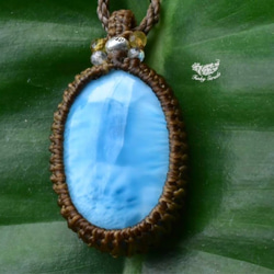 潮窗 ★ 高品質 Larimar Macrame 吊墜 lary007 第3張的照片