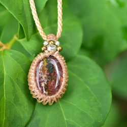 綠色玩色★ Cantera Opal Macrame Pendant opay006 第8張的照片