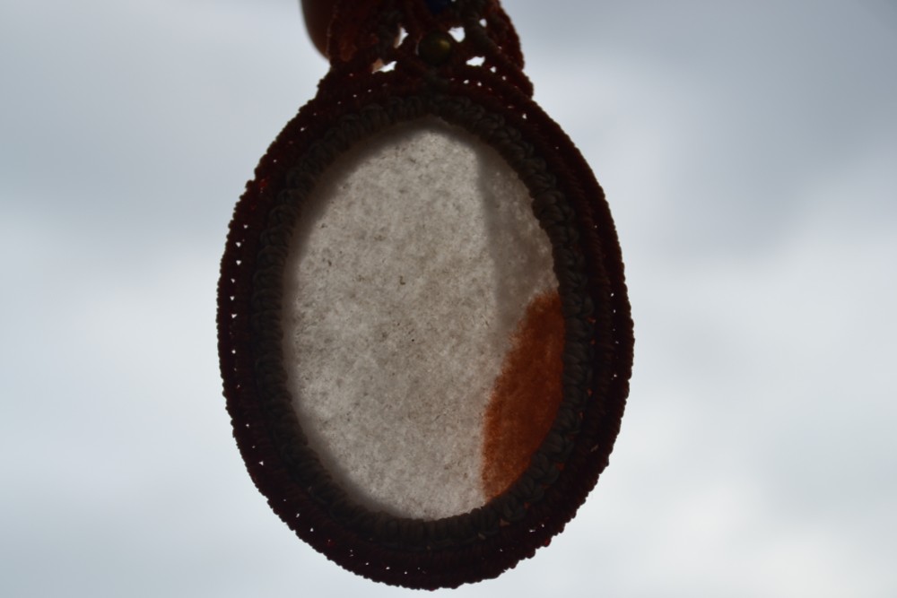 特大　夕日のようなアゲートネックレスage006