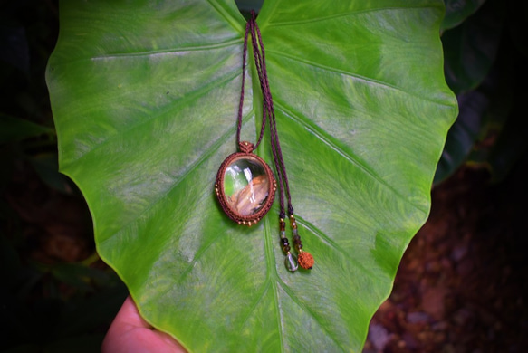 高品質★最佳色彩★花園穿透水晶花邊吊墜 第7張的照片