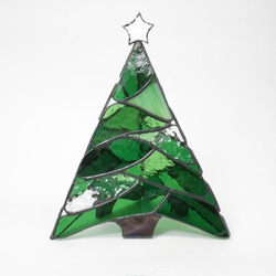 ステンドグラス クリスマス 三角ツリーG その他インテリア雑貨