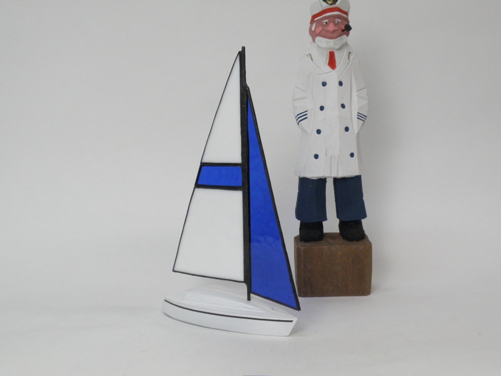 帆船模型 ヨット ステンドグラスセイル B その他インテリア雑貨 T's