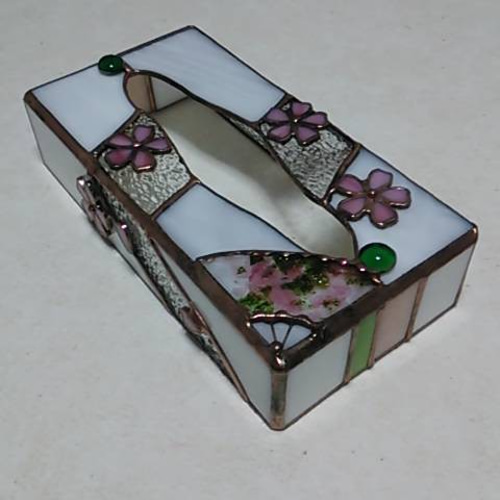 でおすすめアイテム。 ◇ステンドグラス◇ティッシュケース 「桜」 ティッシュケース その他