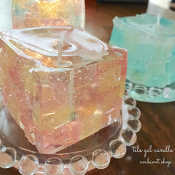 ぷるんっぷるん CUBE jel candle ジェルキャンドル 1枚目の画像