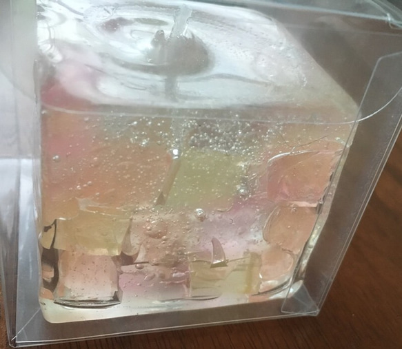 ぷるんっぷるん CUBE jel candle ジェルキャンドル 4枚目の画像