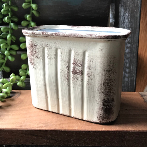 四角いリメイク缶 一輪挿し・花瓶・花器 Blue Sheep 通販 4604934