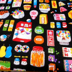 ●●お羊屋駄菓子柄半幅帯新品リバ新品 5枚目の画像