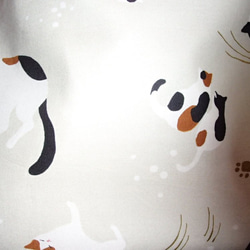 ●三毛猫サンドベージュ色名古屋帯新品 4枚目の画像