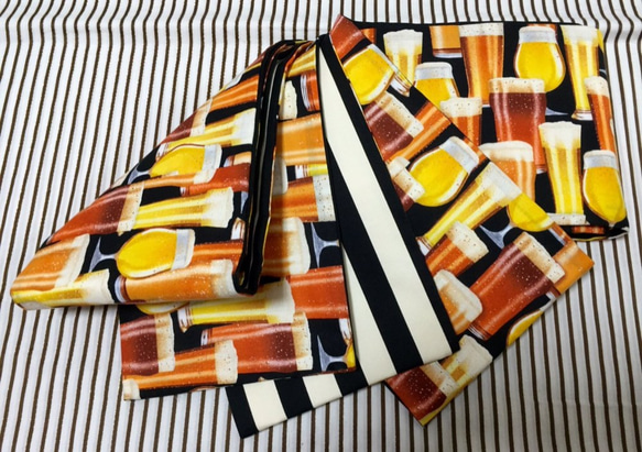 ○○USAコットングラスビール柄半幅帯新品 着物 お羊屋 通販