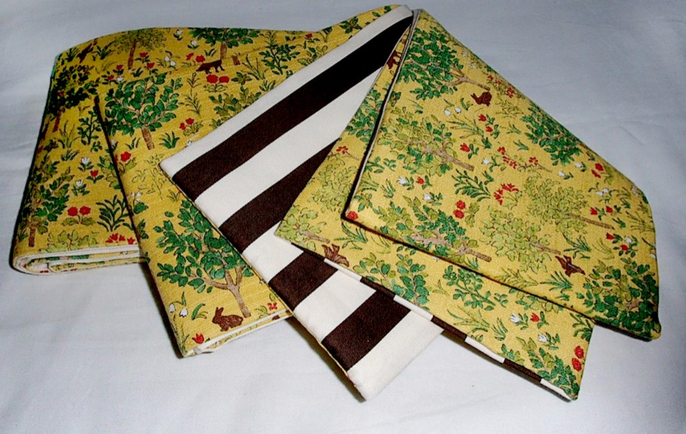 ●森の動物柄Ｂ半幅帯新品リバ