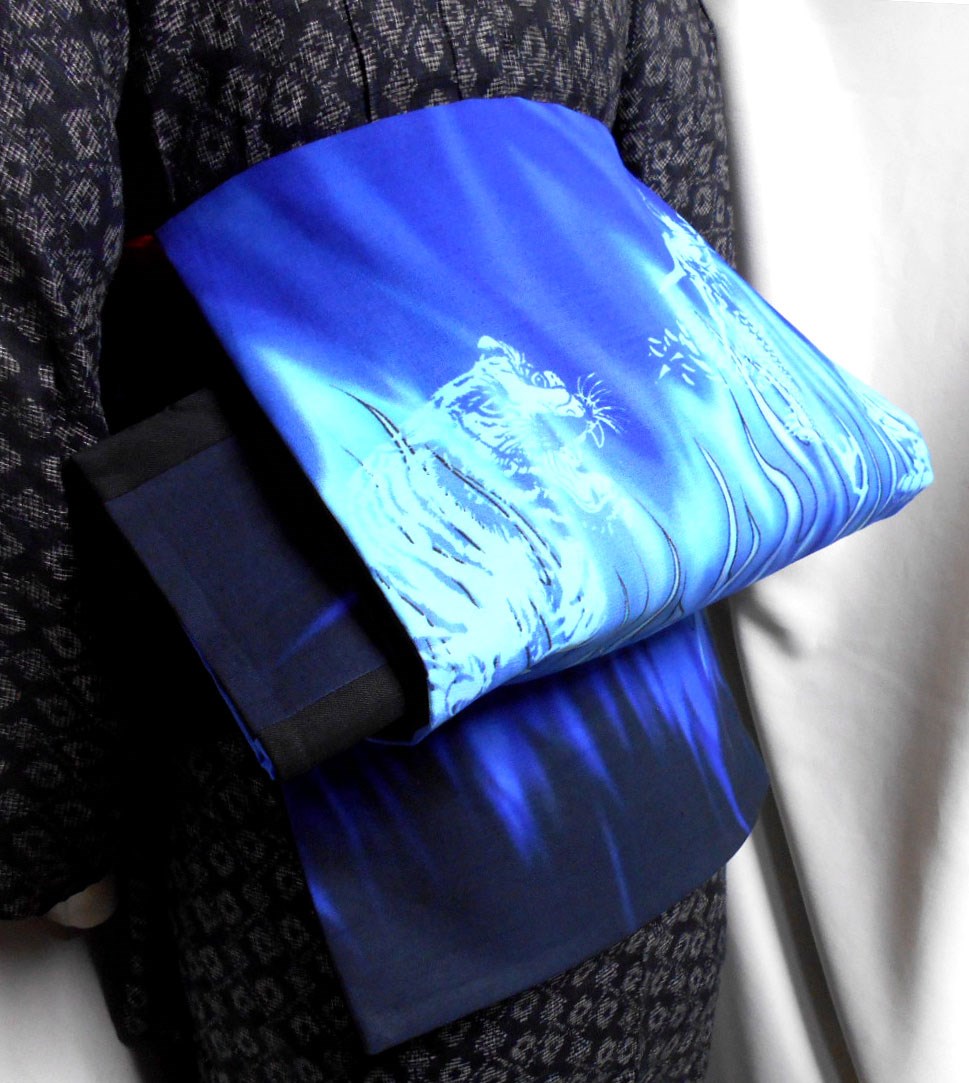 ●お羊屋竜虎ぼかし柄作り帯新品