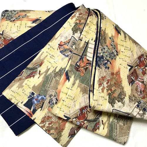 百人一首　カルタ柄　金色 半幅帯 2025年最新】Yahoo!オークション -帯 百人一首の中古品・新品