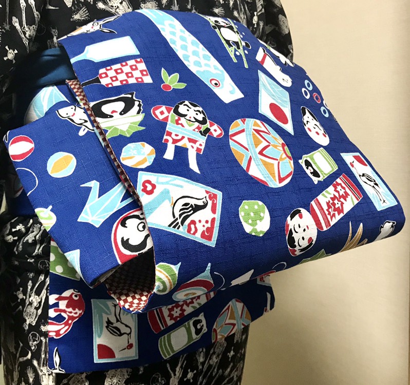 動物と沢山の和玩具柄 名古屋帯新品 和装小物（帯・半襟） お羊